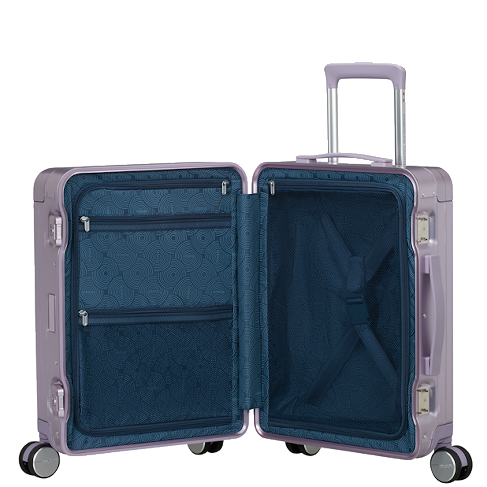 
American Tourister Soundbox Alu 55cm Cabin Suitcase Stormy Lilac