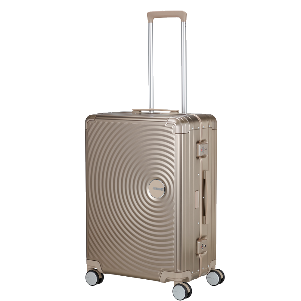 
American Tourister Soundbox Alu 68cm Medium Suitcase Bronze