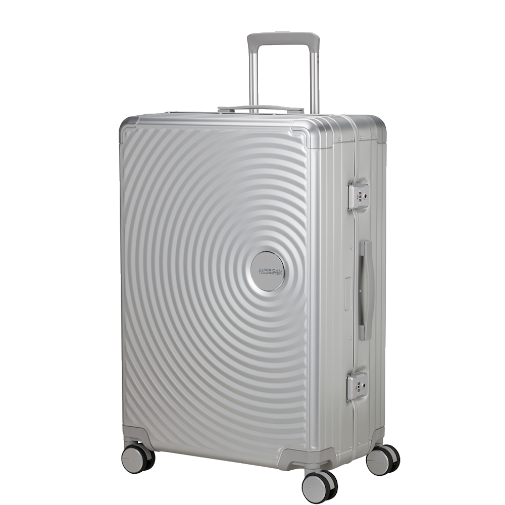 
American Tourister Soundbox Alu 77cm Large Suitcase Silver