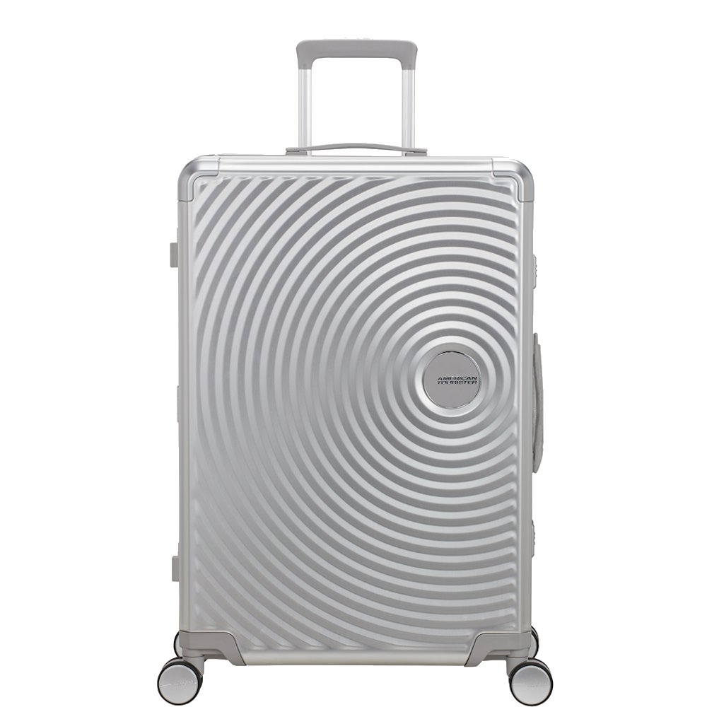 
American Tourister Soundbox Alu 77cm Large Suitcase Silver