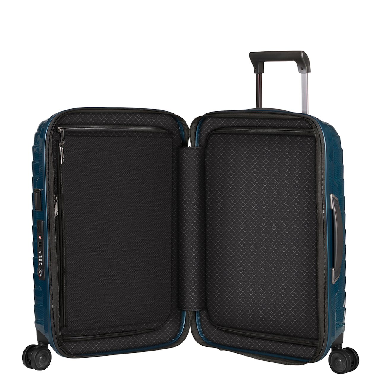 
Samsonite Proxis 4 Wheel 55cm x 40cm Expandable Cabin Suitcase Petrol Blue