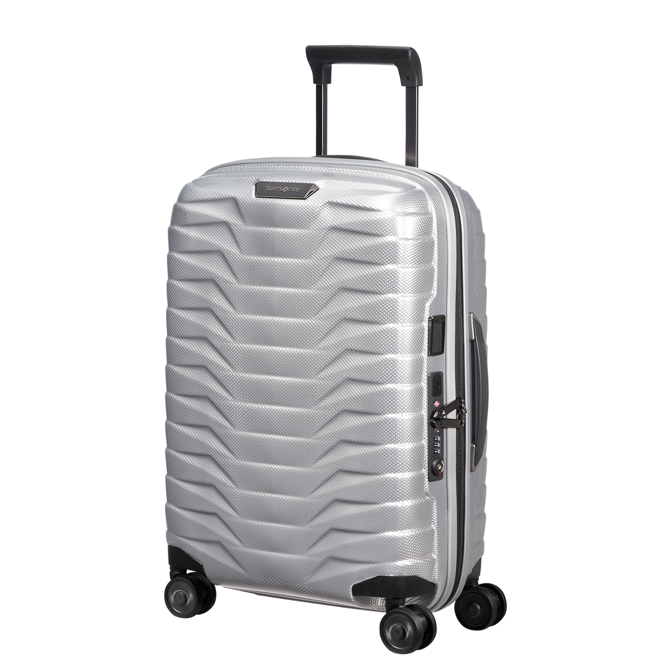 
Samsonite Proxis 4 Wheel 55cm x 40cm Expandable Cabin Suitcase Silver