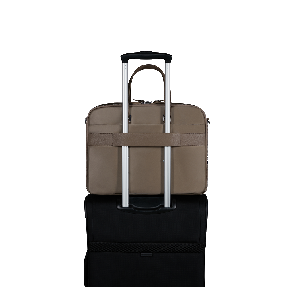 
Samsonite Karissa Evo 2 Compartment Laptop Bailhandle Nut Brown