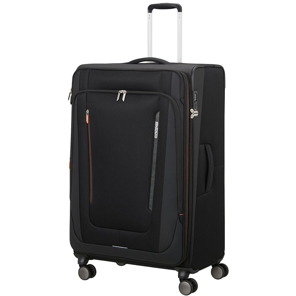 
American Tourister Wanderlite 79cm Expandable Large Suitcase Shadow Black