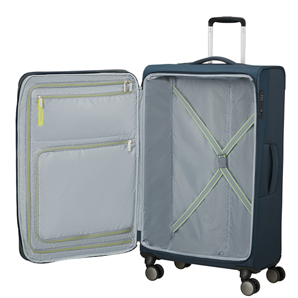 
American Tourister Wanderlite 79cm Expandable Large Suitcase Dark Navy