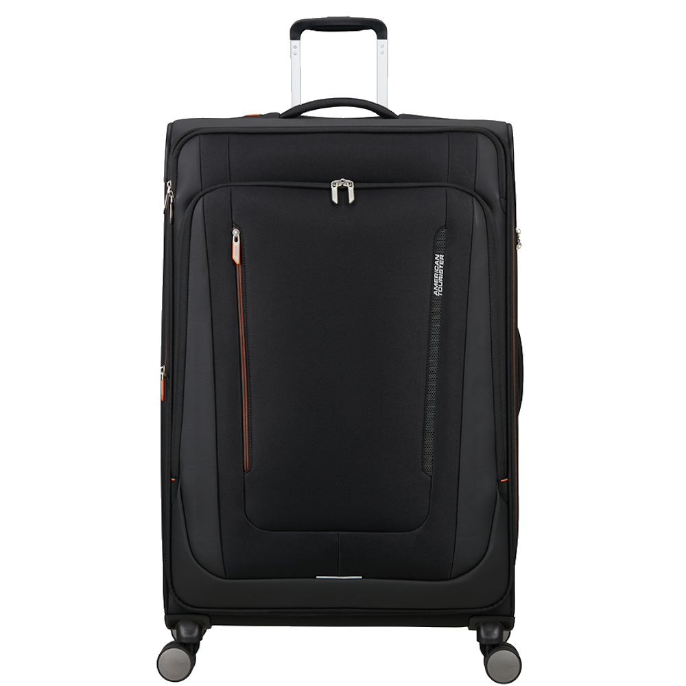 
American Tourister Wanderlite 84cm Expandable Extra-Large Suitcase Shadow Black