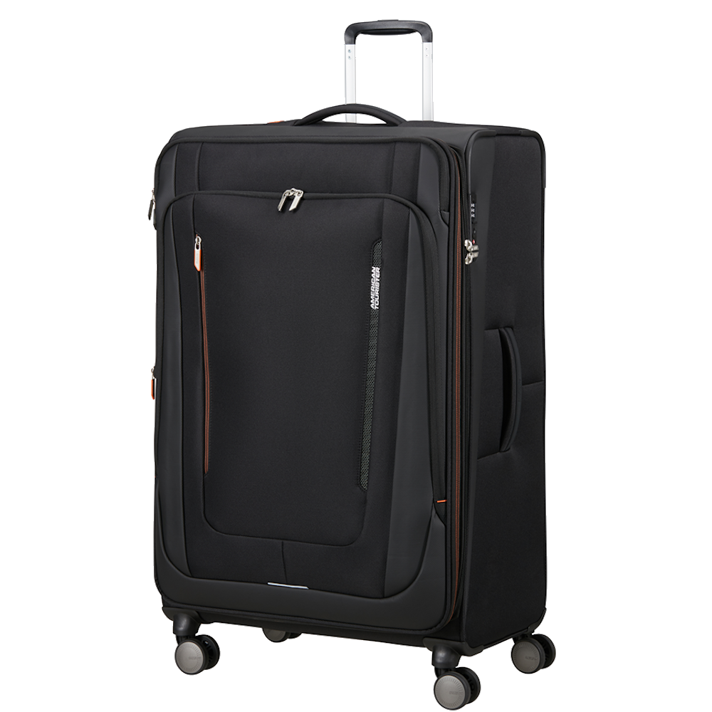 
American Tourister Wanderlite 84cm Expandable Extra-Large Suitcase Shadow Black
