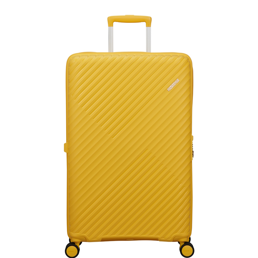 
American Tourister Diablast 78cm Large Expandable Suitcase Digital Yellow