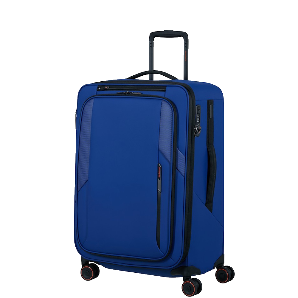 
Samsonite Glazed 67cm Expandable Medium Suitcase Electric Blue