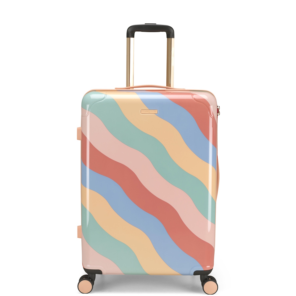 Yvonne Ellen 4 Wheel 66cm Medium Suitcase Wobble Stripe