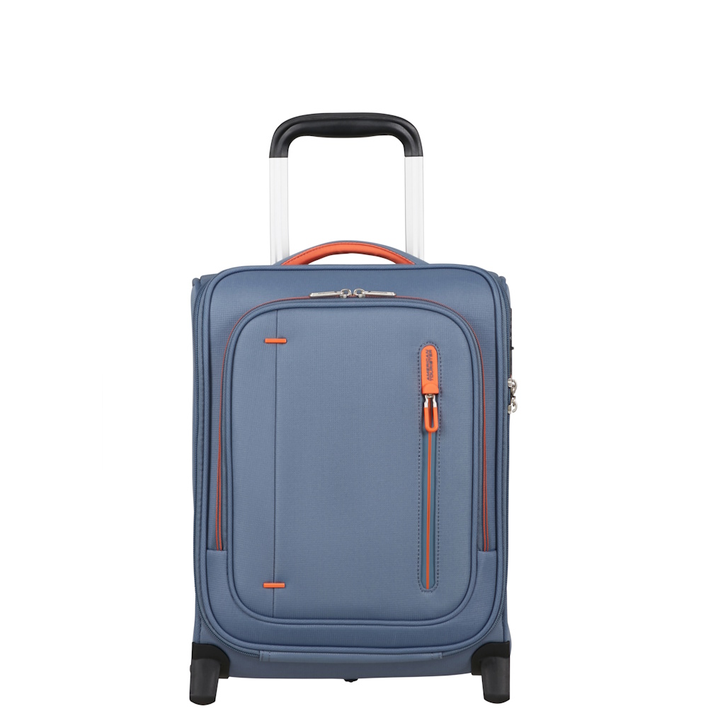 American Tourister Cloudrider 40cm 2 Wheel Underseat Suitcase Stone Blue