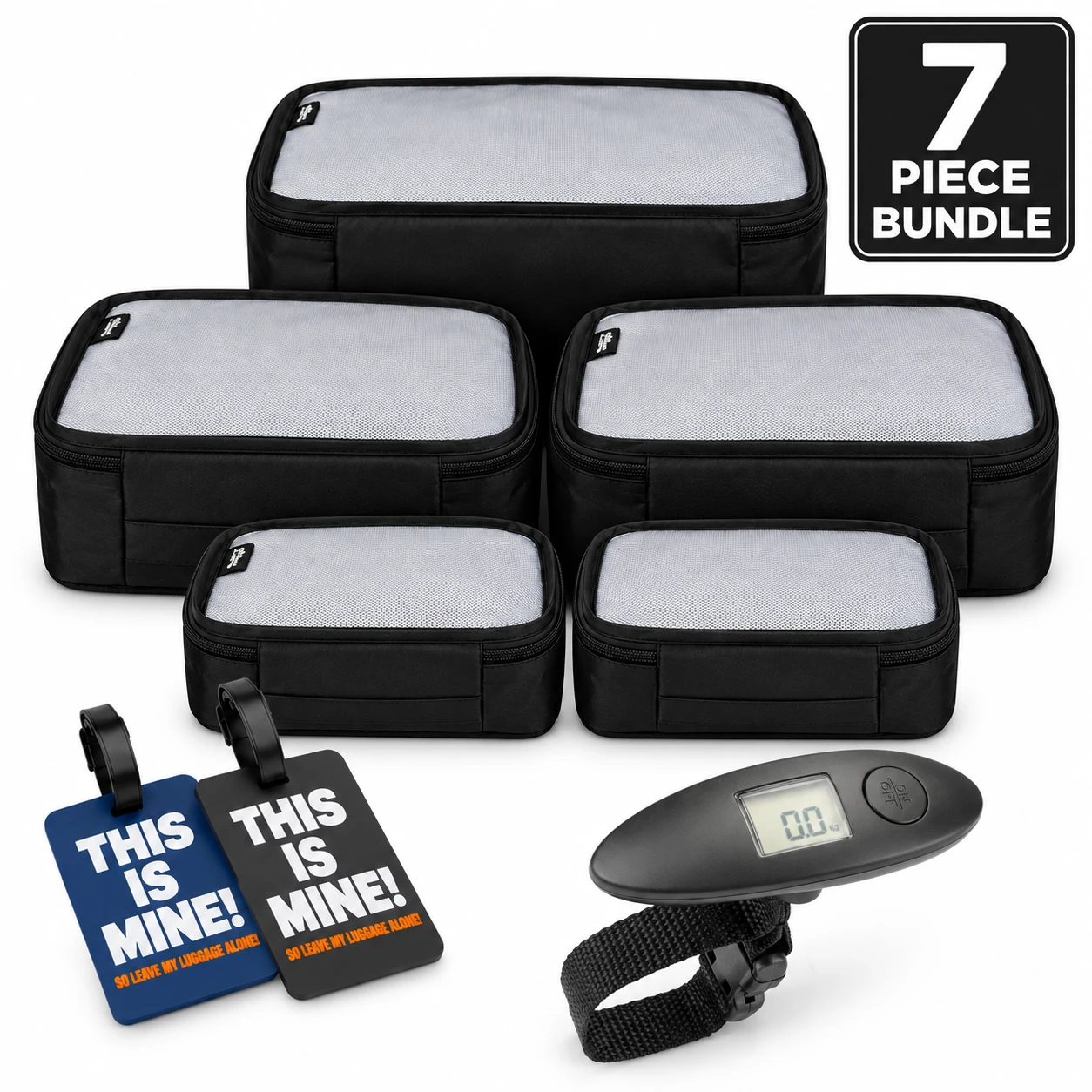 Skyflite 7 Piece Travel Bundle Black
