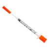 Mdevices Insulin Syringe with Standard Fixed Needle / Retractable Safety