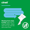 Clinell Universal Sanitising Wipes 25cm x 25cm Green Pack of