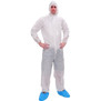 Disposable Dust Protective Polypropylene PP Tyvek Coverall with Hood Chemical