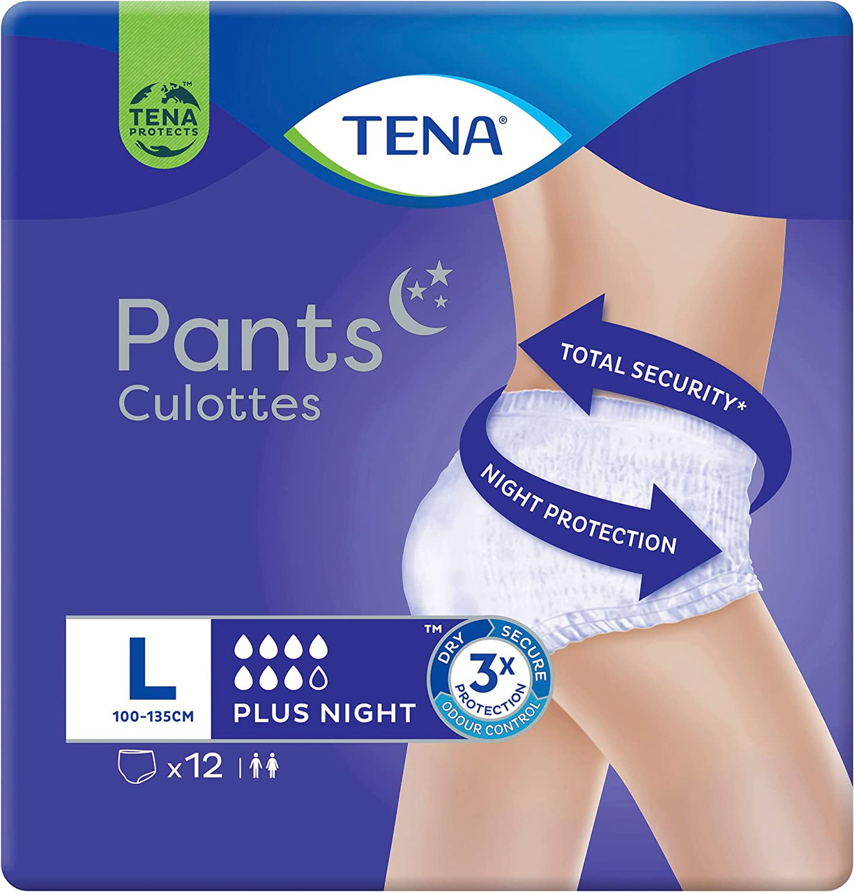 TENA Proskin Pants Super - Extra Large - Pack of 12 Incontinence Pants