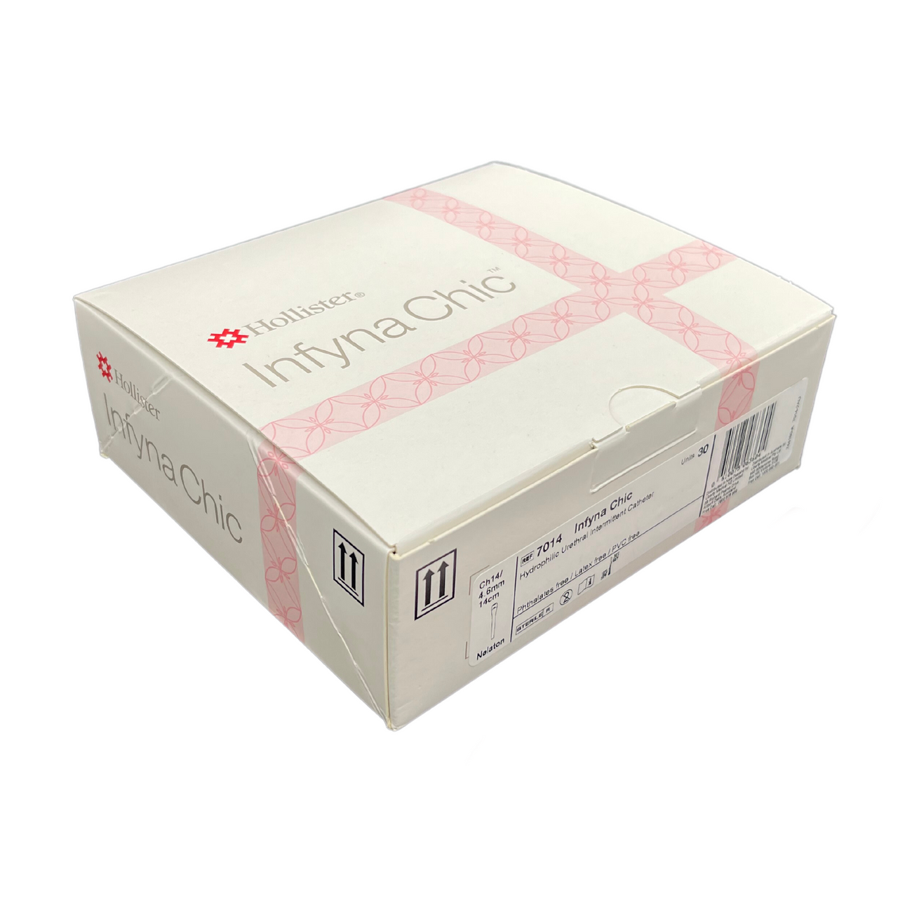 Hollister 7010 Infyna Chic Hydrophilic Intermittent Catheter Grey 10FR 13cm  Nelaton Box/30