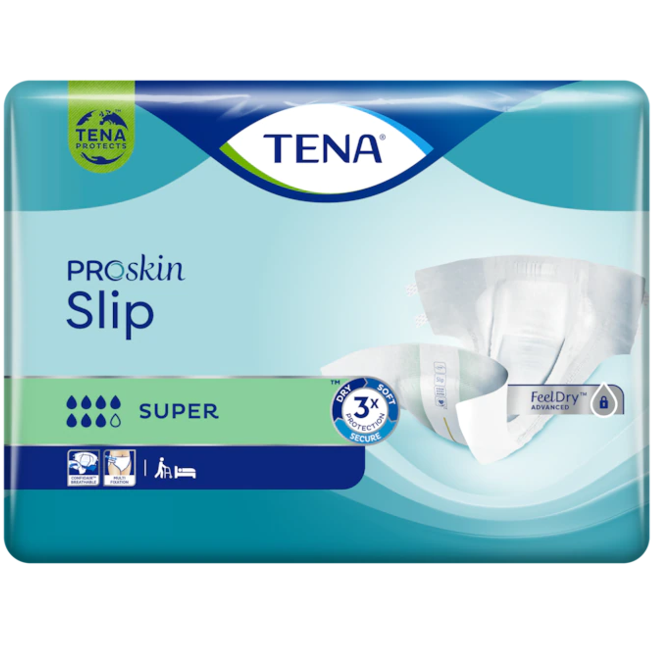 TENA ProSkin Flex Super Belted Incontinence Brief, Heavy
