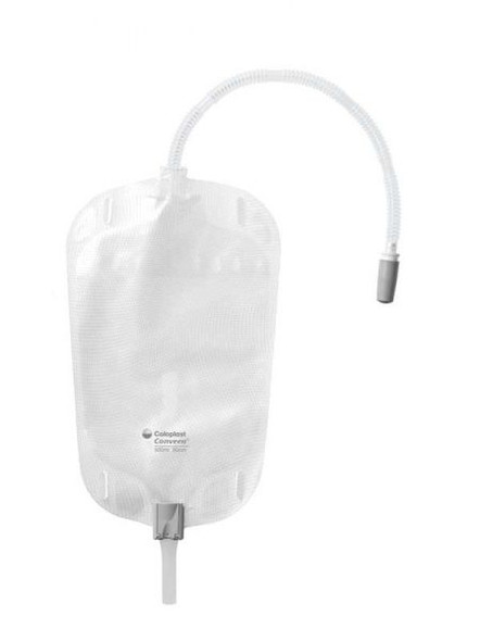 Conveen Leg Bag Unisex 500Ml Non Sterile 30Cm Tube White Design Clamp Tap 5160 _ 10pcs
