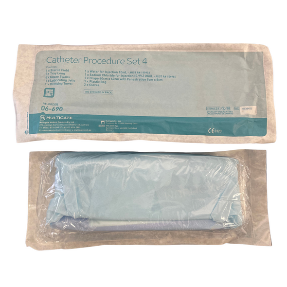 Catheter Procedure Pack Set 4 Sterile Urology 06 690 60pks
