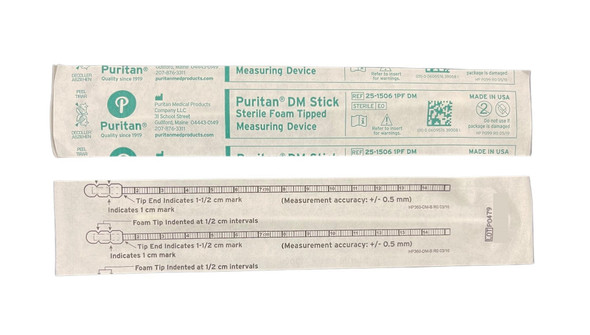 Puritan DM Stick Wound Depth Stick Sterile 6" - Pack of 50 