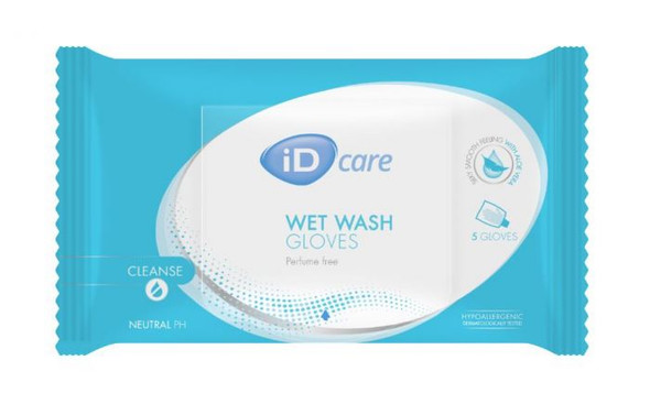 ID Care Wet Wash Gloves No Perfume 500Ml 55220080 Box