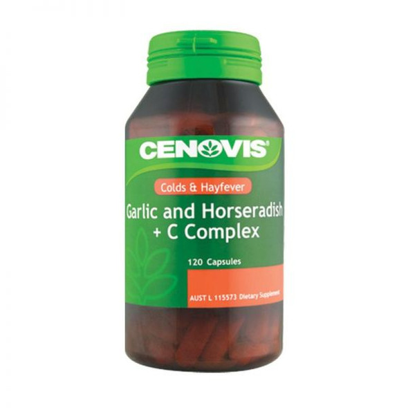 Cenovis Garlic And Horseradish + C Complex Capsules Jar Of 120 160081 _ 3Jars