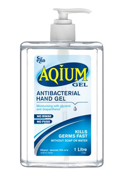 Ego Aqium Antibacterial Hand Gel 1000ml