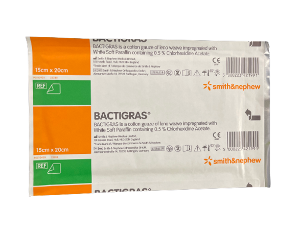 Cotton Bactigras Chlorhexidine Gauze Dressing, For Stem Bleeding at Rs  380/piece in Chennai