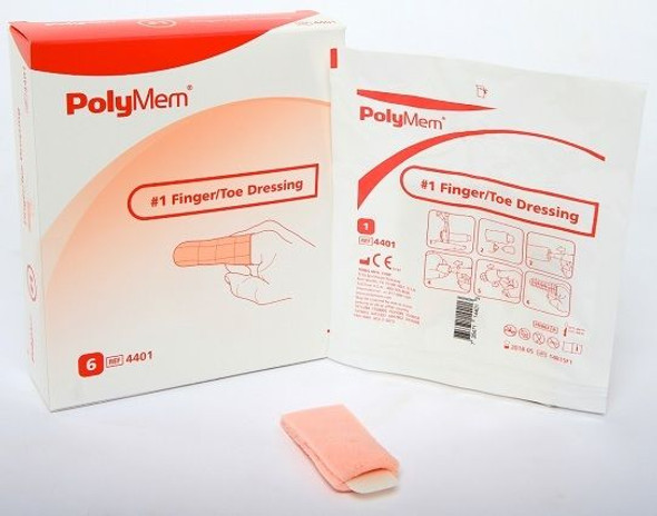 Polymem Finger Toe Dressing Size 1 Rl4401 6Pcs