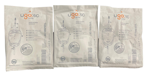 Ugo Community Leg Bag - Soft Fabric Backing - Box of 10