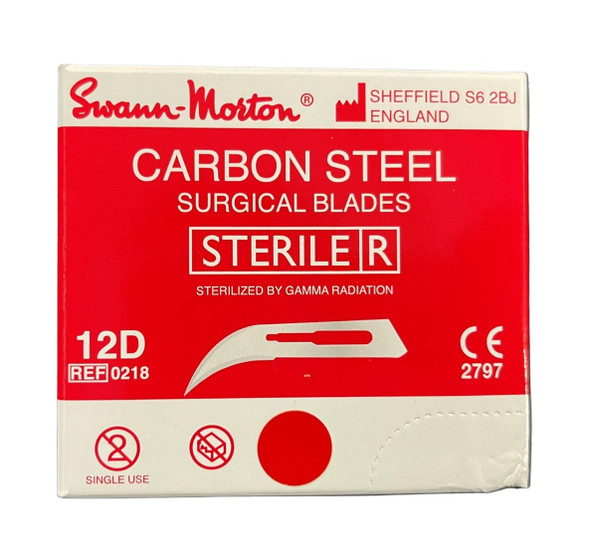 Swann Morton Scalpel Blade Carbon Steel Sterile BOX/100