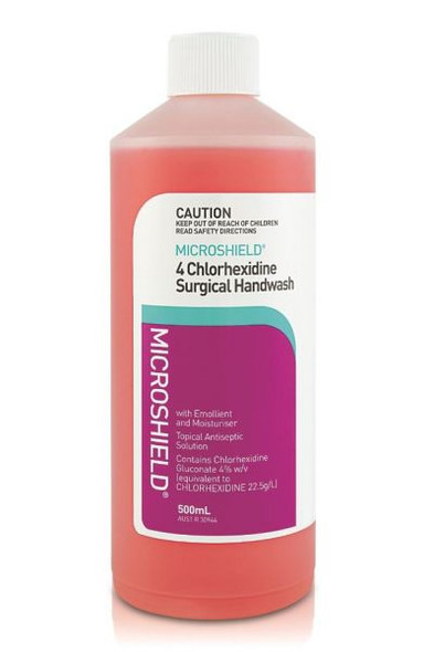 MICROSHIELD 4 SURGICAL Chlorhexidine HANDWASH 500ml