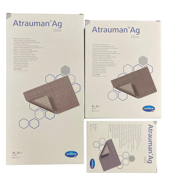 Hartmann Atrauman Ag Silver Wound Contact Layer Dressing All Sizes