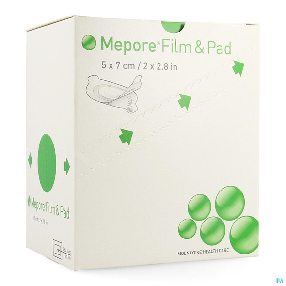Molnlycke Mepore Film And Pad Dressing Oval 5cm x 7cm