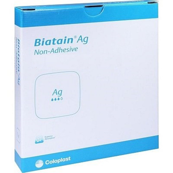 Coloplast Biatain Ag Anti Bacterial Non Adhesive Foam Dressing All