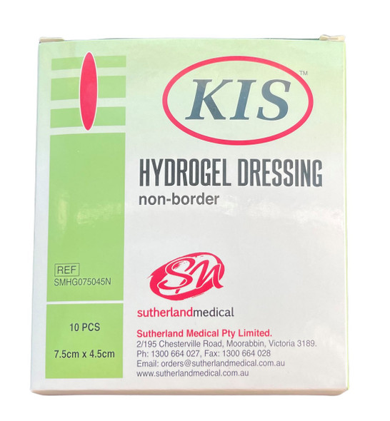 KIS Hydrogel Non Adhesive Non Border Dressing All Sizes