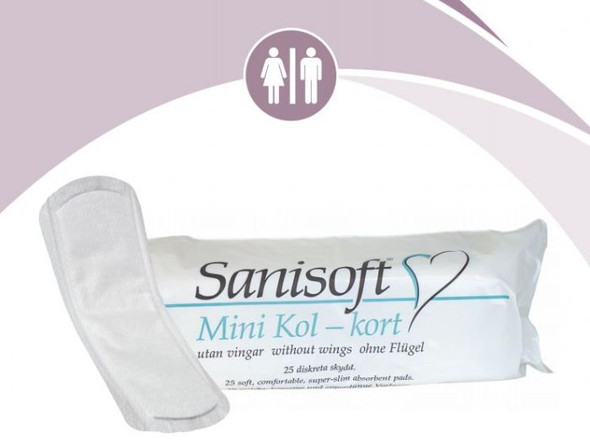 Sanisoft Charcoal Pads Unisex Mini All Types