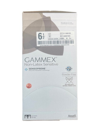 GAMMEX Sterile Non-Latex Sensitive Powder-Free Gloves Size 6.5