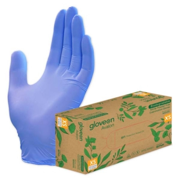 Avalon Biodegradable Nitrile Powder Free Exam Gloves