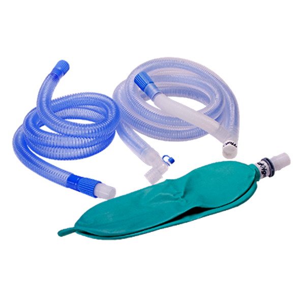 Mdevices (COAXIAL CIRCUIT) with T Connector to 60cm Collapsible Circuit, 2 Litre Latex free Bag and Lim Box of 20 - All Length
