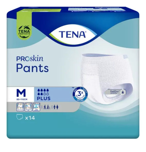 Tena Pants Plus Medium Proskin 80 110cm 80-110cm 2010mL 14pcs/pkt