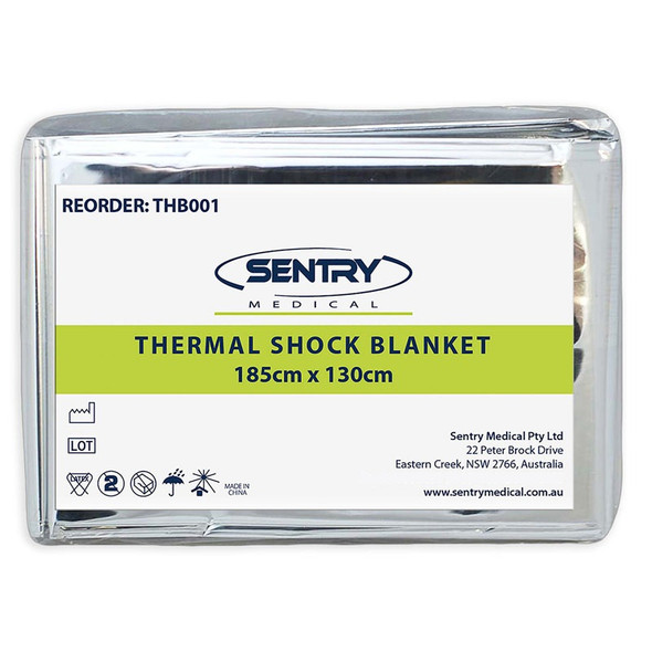 Sentry Medical Thermal Shock Blanket 185cm x 130cm, Each (THB001)