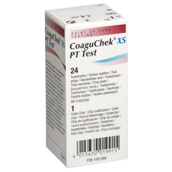 CoaguChek XS PT Test Strips, Box of 24 (RDS46253580)