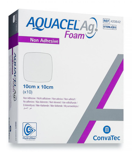 ConvaTec Aquacel Ag Foam Non-Adhesive Dressing - All Sizes