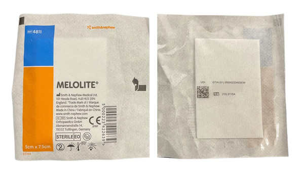 Melolite Dressing 7.5cmx5cm 4811 each