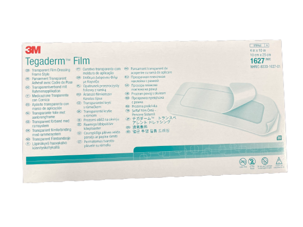 3M Tegaderm Film 10cm x 25cm Adhesive Transparent 1627 All