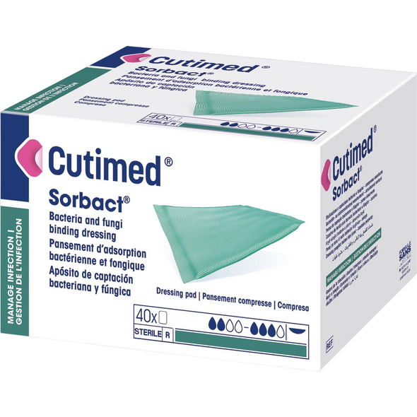 Cutimed Sorbact Compress Sterile 4 X 6cm (7216416) - Pack of 40