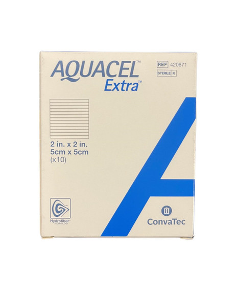 ConvaTec Aquacel Extra Dressing 5 x 5cm 420671 Box of