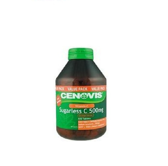 Cenovis Sugarless C 500Mg Orange Flavour Tablets Jar 1jAR